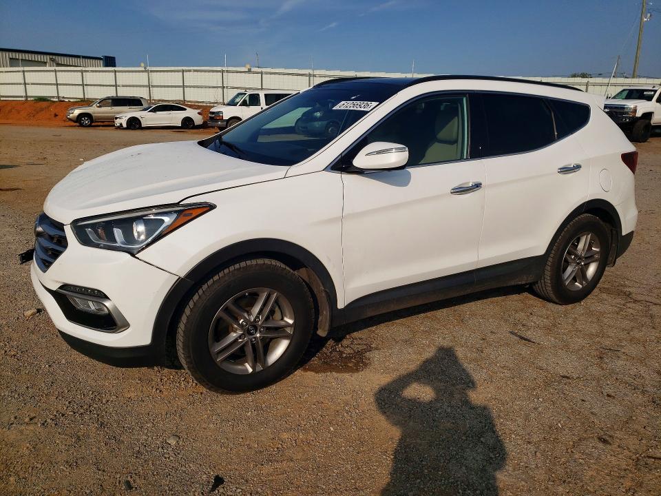 2017 Hyundai Santa fe VIN 5XYZU3LB9HG457695 COPART salvage auction — FRONT END, Va - Cert Of Title - Salvage, sold $1,200 on 2026-07-31 (photo 1)
