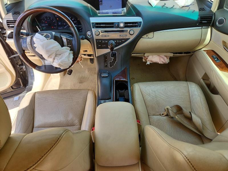 2013 Lexus Rx VIN 2T2ZK1BA9DC095193 COPART salvage auction — FRONT END, Tx - Salvage Vehicle Title, sold $4,950 on 2026-08-27 (photo 8)