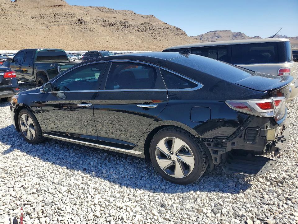 2017 Hyundai Sonata hybrid VIN KMHE34L31HA077214 COPART salvage auction — REAR END, NV - SALVAGE TITLE, sold $3,650 on 2026-07-22 (photo 2)