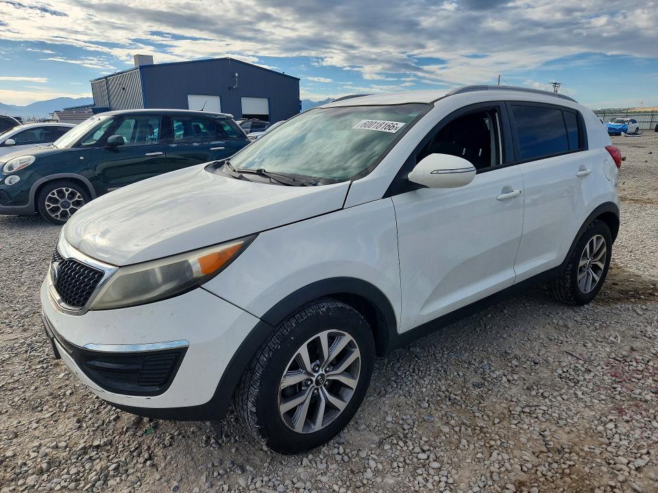 2015 Kia Sportage VIN KNDPB3ACXF7678709 COPART salvage auction — MINOR DENT/SCRATCHES, Ut - Certificate Of Title, sold $1,300 on 2026-07-31 (photo 1)
