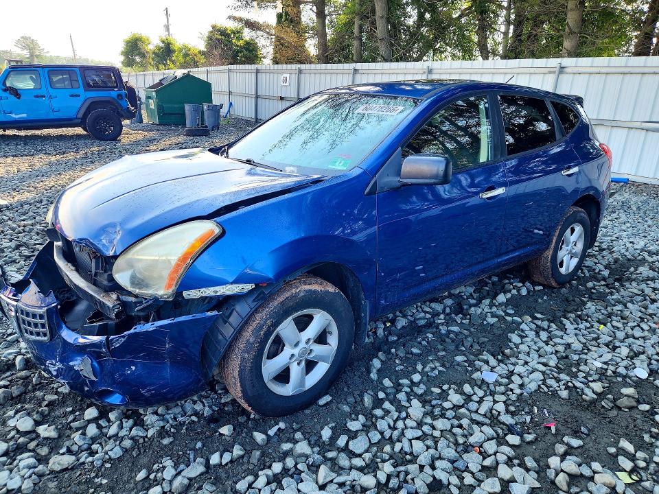 2010 Nissan Rogue VIN JN8AS5MV6AW142521 COPART salvage auction — FRONT END, NJ - CERT OF TITLE-SALVAGE (P), sold $225 on 2026-07-20 (photo 1)