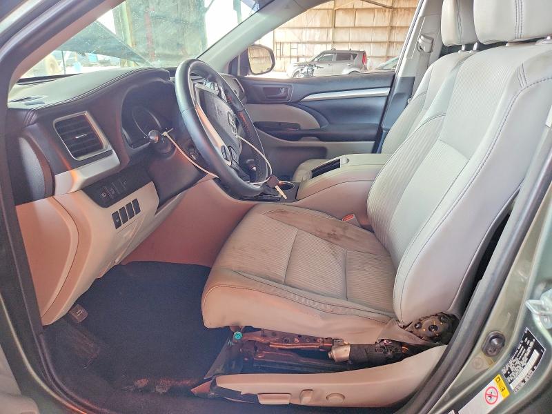 2018 Toyota Highlander VIN 5TDBZRFH1JS838536 COPART salvage auction — FRONT END, Az - Certificate Of Title (P), sold $5,700 on 2026-07-29 (photo 7)