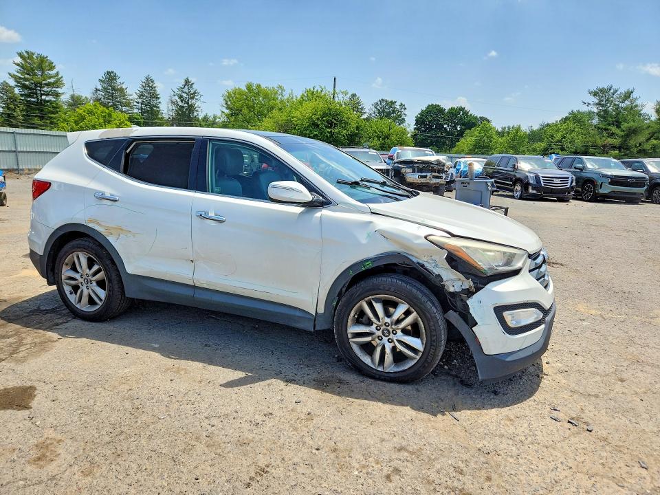 2013 Hyundai Santa fe VIN 5XYZWDLA1DG106670 COPART salvage auction — FRONT END, Pa - Certificate Of Salvage, sold $1,500 on 2026-07-24 (photo 4)