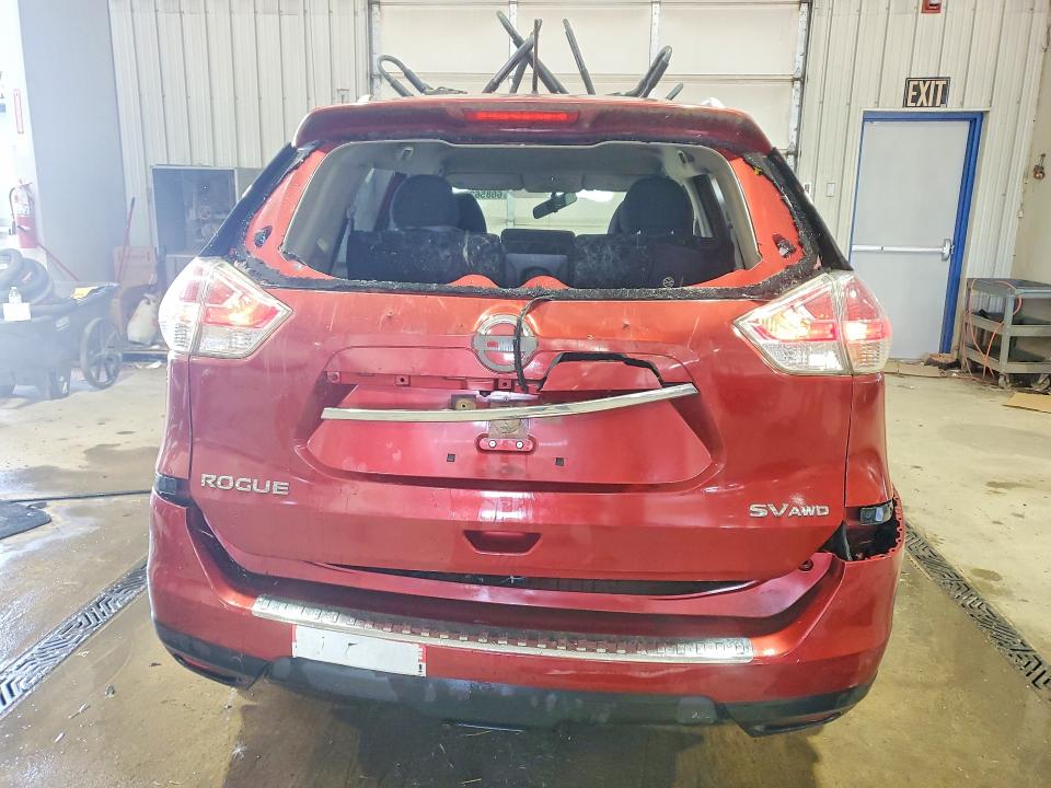 2016 Nissan Rogue VIN JN8AT2MV0GW150151 COPART salvage auction — REAR END, Pa - Certificate Of Salvage, sold $550 on 2026-07-23 (photo 6)