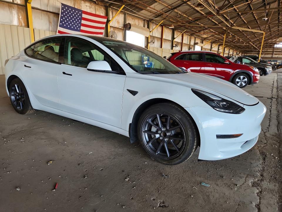 2021 Tesla Model 3 VIN 5YJ3E1EA3MF982541 COPART salvage auction — FRONT END, Az - Certificate Of Title, sold $8,800 on 2026-07-20 (photo 4)