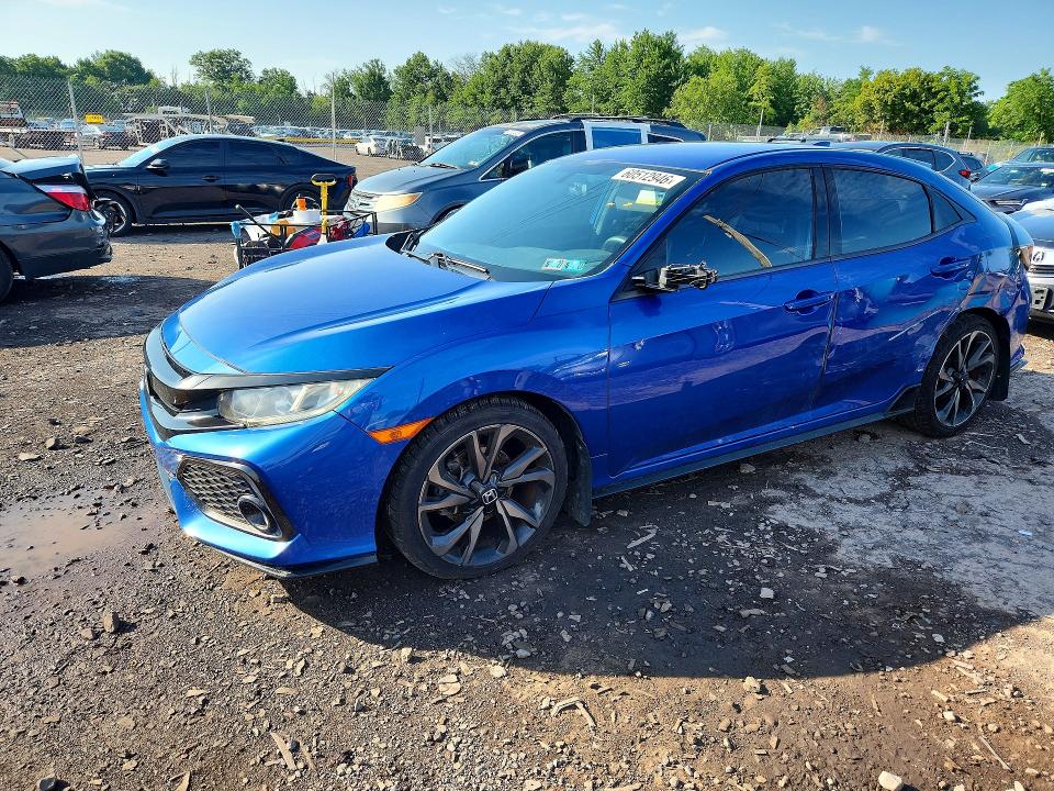 2017 Honda Civic VIN SHHFK7H47HU426171 COPART salvage auction — SIDE, Pa - Certificate Of Salvage, sold $5,975 on 2026-07-29 (photo 1)