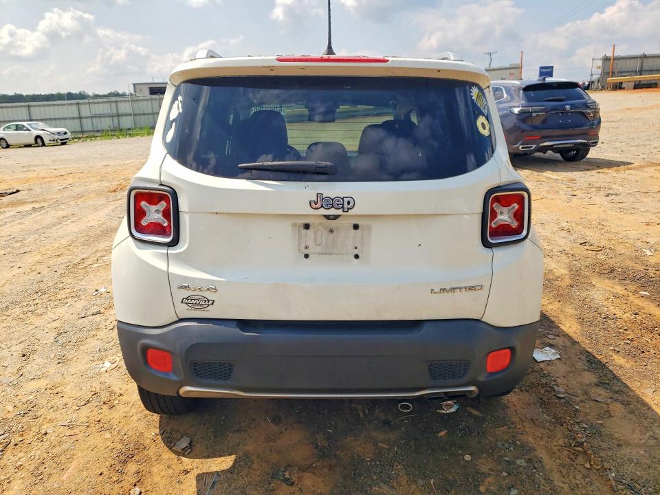 2016 Jeep Renegade VIN ZACCJBDT6GPC58408 COPART salvage auction — FRONT END, Va - Certificate Of Title, sold $200 on 2026-08-07 (photo 6)