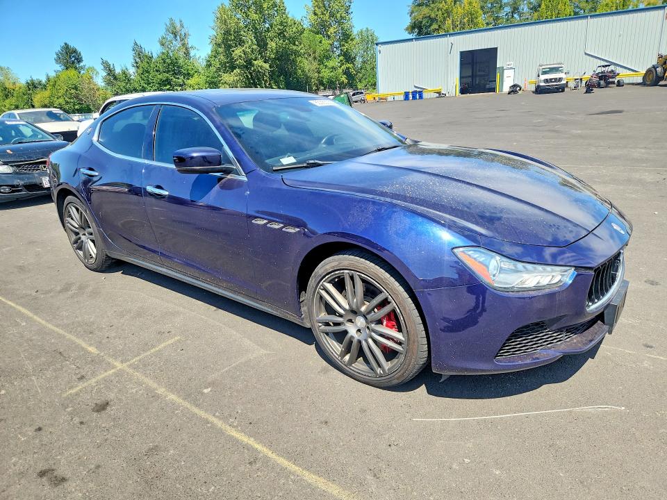 2015 Maserati Ghibli VIN ZAM57XSA0F1129869 COPART salvage auction — MECHANICAL, Or - Cert Of Title-Reconstructed, sold $1,200 on 2026-08-03 (photo 4)