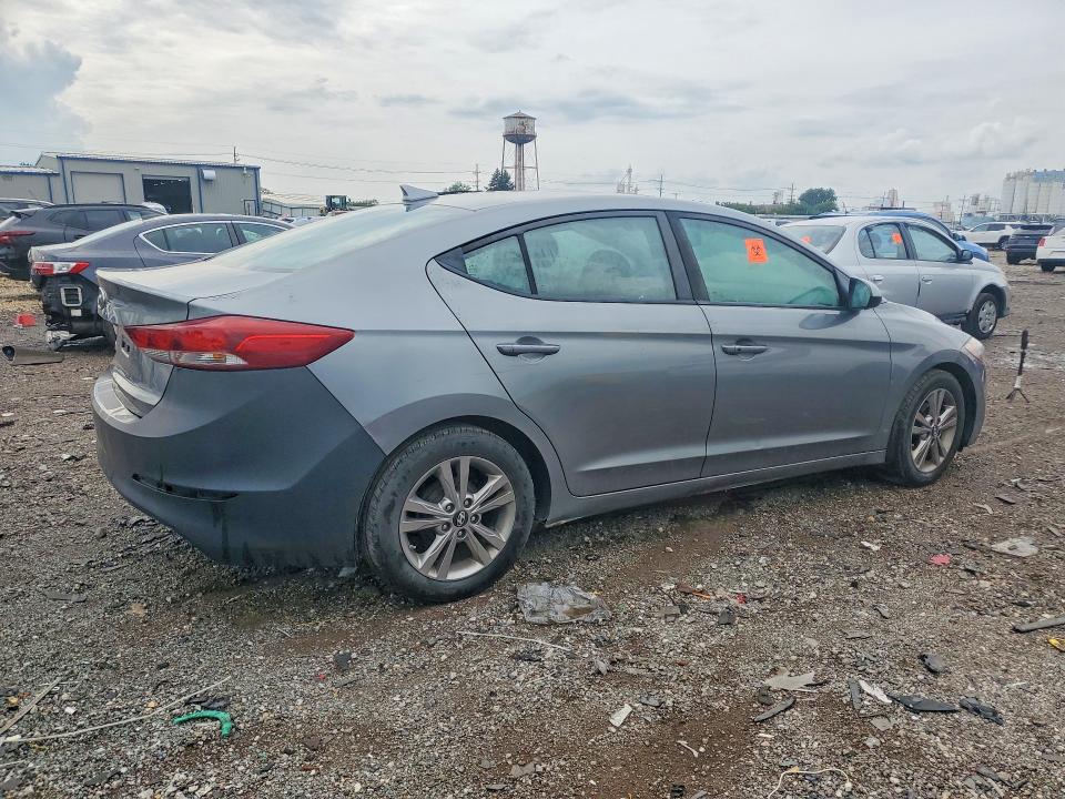 2017 Hyundai Elantra VIN KMHD84LF2HU386017 COPART salvage auction — WATER/FLOOD, Il - Salvage Cert-Flood, sold $850 on 2026-07-31 (photo 3)