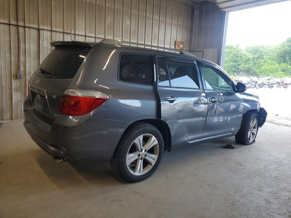 2008 Toyota Highlander VIN JTEES43A182027473 COPART salvage auction — SIDE, PA - CERTIFICATE OF SALVAGE, sold $1,850 on 2026-08-01 (photo 3)