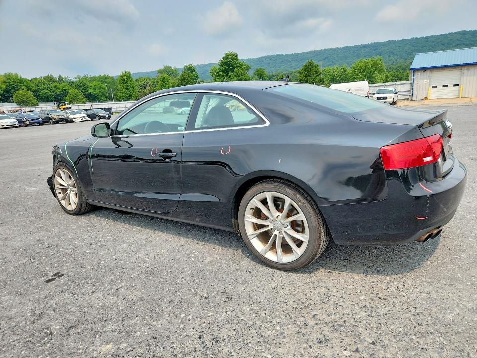 2013 Audi A5 VIN WAULFAFR5DA070324 COPART salvage auction — FRONT END, Pa - Certificate Of Salvage, sold $2,100 on 2026-07-28 (photo 2)