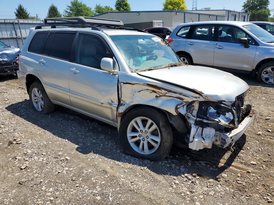 2006 Toyota Highlander hybrid VIN JTEEW21A760006292 COPART salvage auction — FRONT END, Md - Cert Of Salvage-Abandoned (P), sold $850 on 2026-07-27 (photo 4)