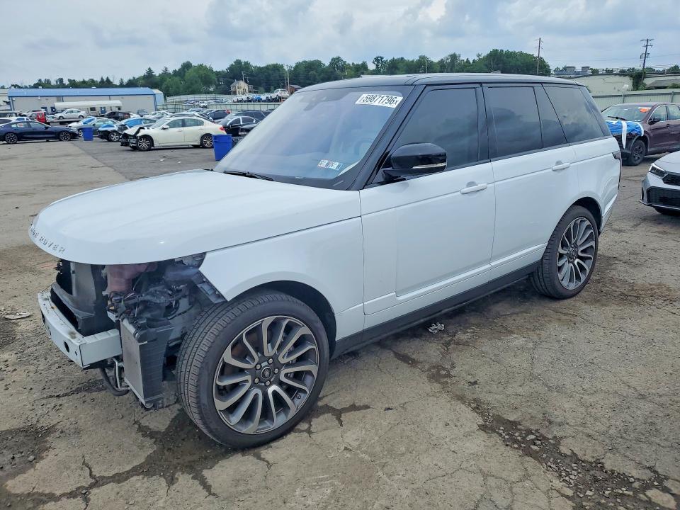 2019 Land rover RANGE ROVER VIN SALGS2SVXKA540832 COPART salvage auction — FRONT END, Pa - Certificate Of Salvage, sold $14,000 on 2026-07-17 (photo 1)