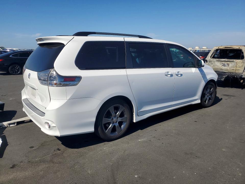 2015 Toyota Sienna VIN 5TDXK3DC4FS559930 COPART salvage auction — FRONT END, Ca - Salvage Certificate, sold $60 on 2026-07-29 (photo 3)