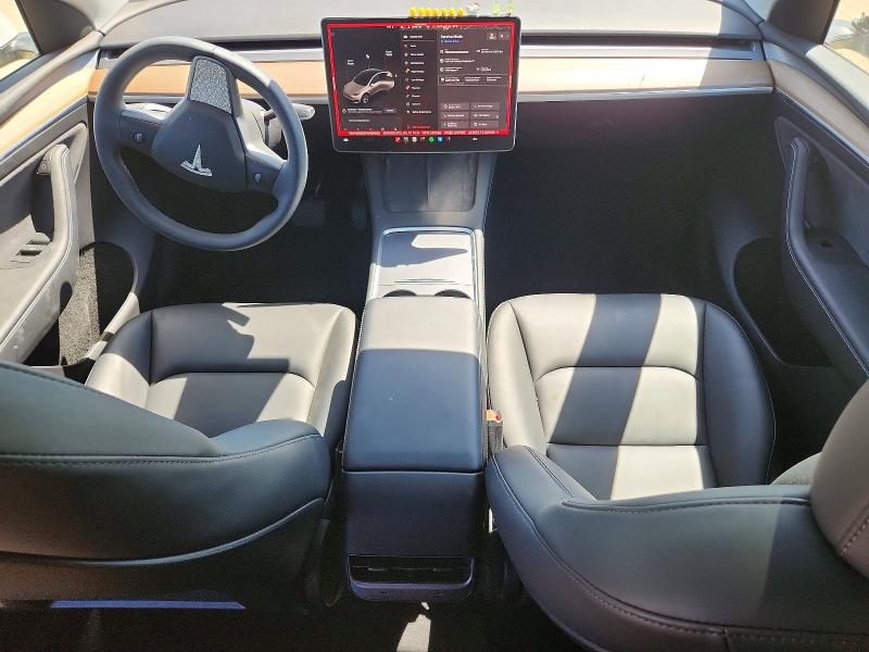 2023 Tesla Model y VIN 7SAYGDEE5PA099825 COPART salvage auction — FRONT END, Ca - Salvage Certificate, sold $6,200 on 2026-07-28 (photo 8)