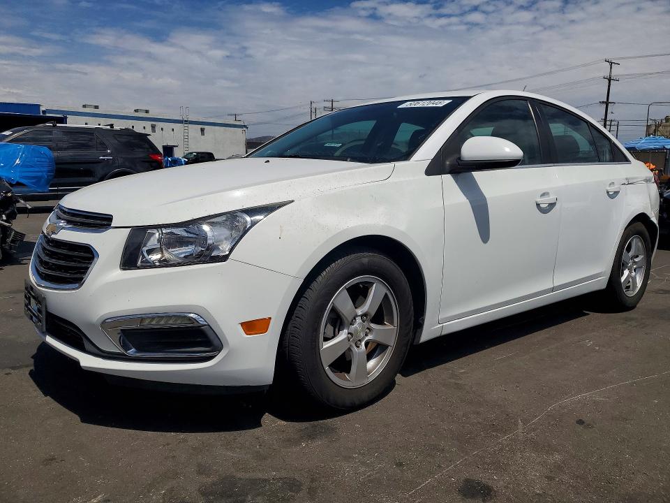 2016 Chevrolet Cruze VIN 1G1PE5SB1G7178330 COPART salvage auction — REAR END, Ca - Salvage Certificate, sold $1,050 on 2026-07-29 (photo 1)