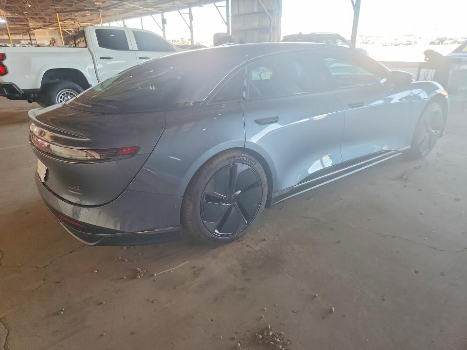 2025 Lucid Air VIN 50EA1GBA5SA008247 COPART salvage auction — FRONT END, Az - Cert Of Title - Salvage, sold $15,700 on 2026-09-14 (photo 3)