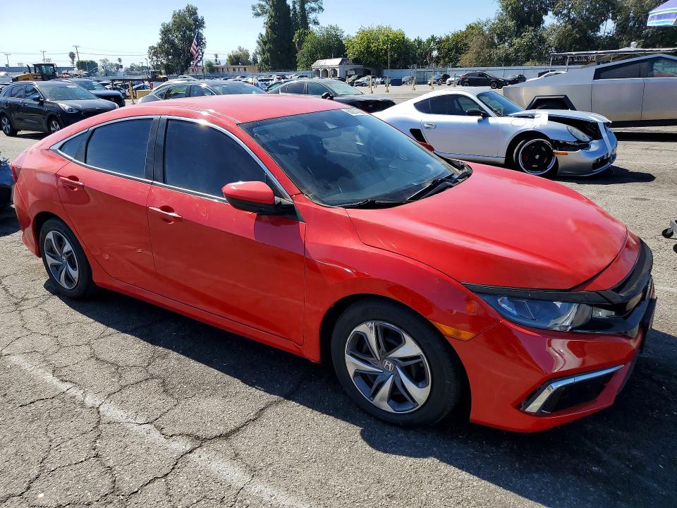 2020 Honda Civic VIN 2HGFC2F67LH597478 COPART salvage auction — MINOR DENT/SCRATCHES, CA - CERT OF TITLE-SALVAGED (P), sold $13,000 on 2026-08-25 (photo 4)