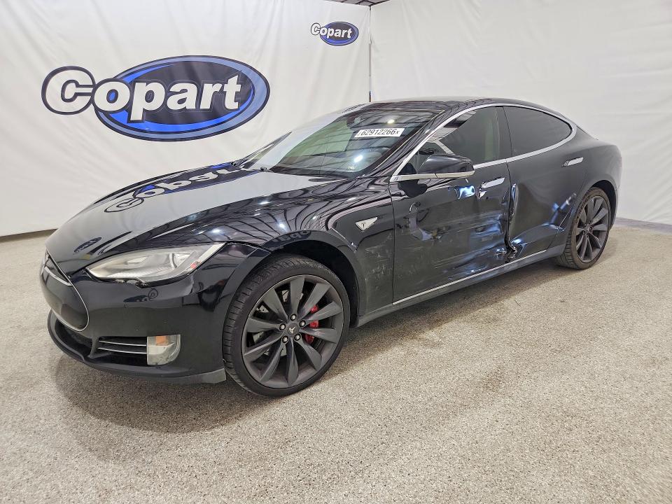 2014 Tesla Model s VIN 5YJSA1H19EFP45251 COPART salvage auction — SIDE, Ca - Non-Repairable Vehicle Cert, sold $2,650 on 2026-07-31 (photo 1)