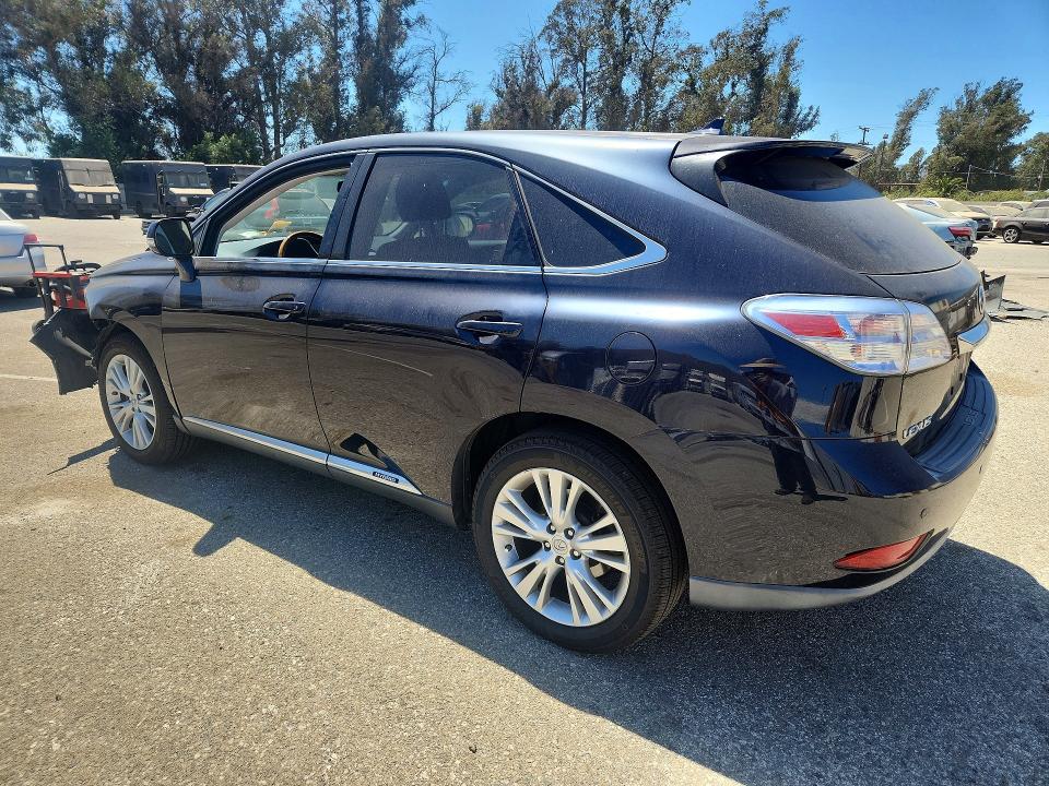 2010 Lexus Rx VIN JTJZB1BA9A2003091 COPART salvage auction — FRONT END, Ca - Salvage Certificate, sold $2,600 on 2026-07-31 (photo 2)