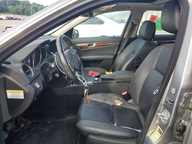2013 Mercedes-benz C-klasse VIN WDDGF8AB3DR244096 COPART salvage auction — WATER/FLOOD, Ky - Cert Of Title-Salvage Water, sold $1,050 on 2026-08-17 (photo 7)