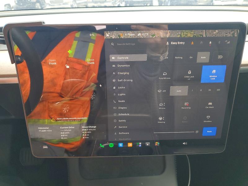 2023 Tesla Model y VIN 7SAYGDEE5PF635305 COPART salvage auction — REAR END, Ca - Salvage Certificate, sold $7,600 on 2026-07-14 (photo 9)