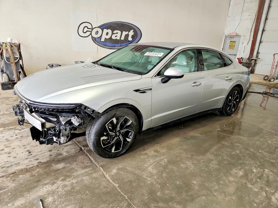 2025 Hyundai Sonata VIN KMHL64JA3SA478559 COPART salvage auction — FRONT END, Az - Cert Of Title - Salvage (P), sold $6,700 on 2026-07-27 (photo 1)