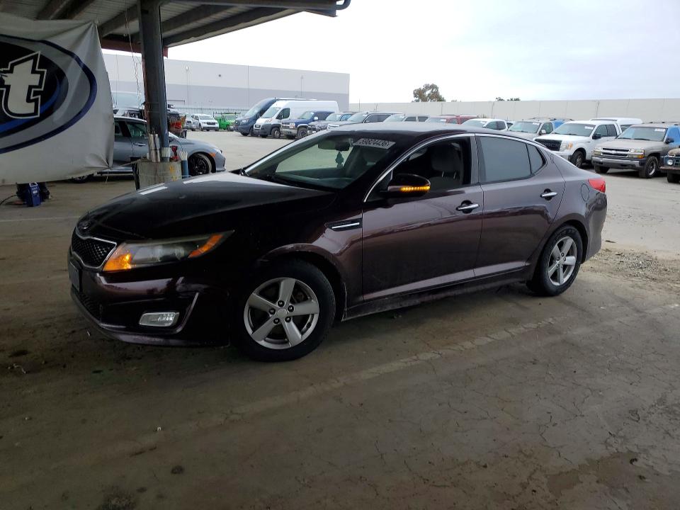 2014 Kia VIN 5XXGM4A72EG280032 COPART salvage auction — VANDALISM, Ca - Salvage Certificate, sold $575 on 2026-07-14 (photo 1)