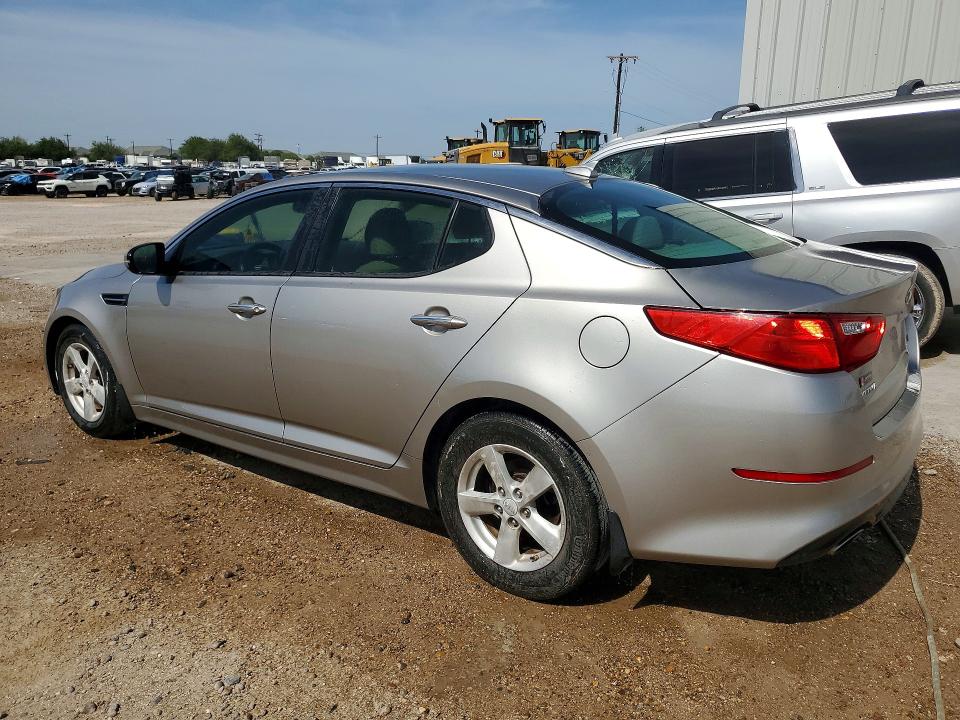 2015 Kia Optima VIN KNAGM4A74F5556424 COPART salvage auction — MINOR DENT/SCRATCHES, Tx - Cert Of Title-Rebuilt Salvage, sold $1,250 on 2026-07-27 (photo 2)