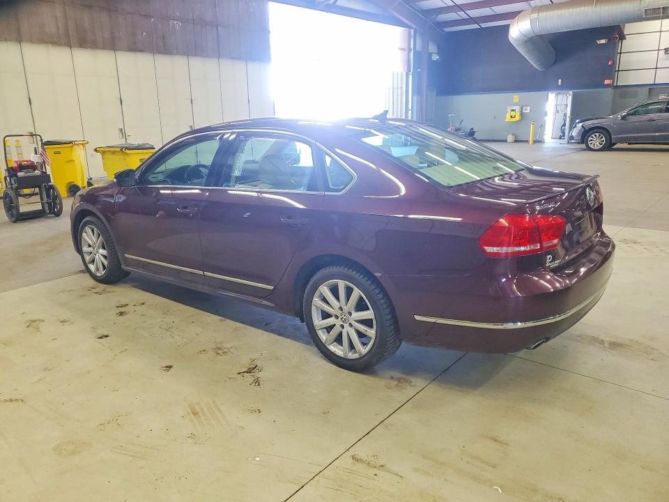 2013 Volkswagen Passat VIN 1VWCN7A36DC149353 COPART salvage auction — MINOR DENT/SCRATCHES, VT - CERTIFICATE OF TITLE (P), sold $3,000 on 2026-07-27 (photo 2)