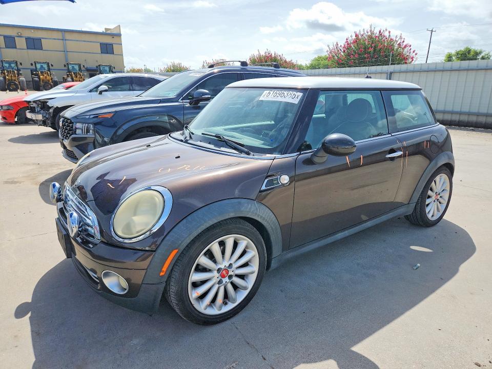 2010 Mini Cooper VIN WMWMF3C53ATZ66607 COPART salvage auction — REAR END, Tx - Salvage Vehicle Title, sold $925 on 2026-08-10 (photo 1)