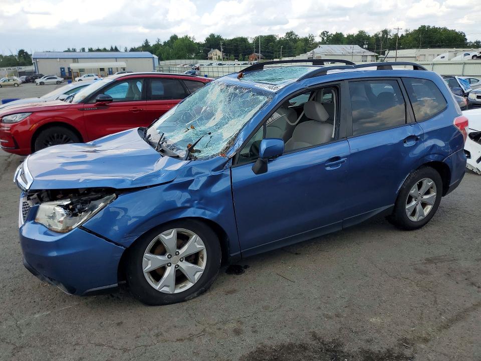 2015 Subaru Forester VIN JF2SJAFC4FH528486 COPART salvage auction — FRONT END, Pa - Certificate Of Salvage, sold $825 on 2026-07-31 (photo 1)