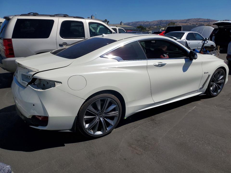2019 Infiniti Q60 VIN JN1FV7EK2KM360058 COPART salvage auction — SIDE, CA - SALVAGE CERTIFICATE, sold $8,300 on 2026-08-11 (photo 3)