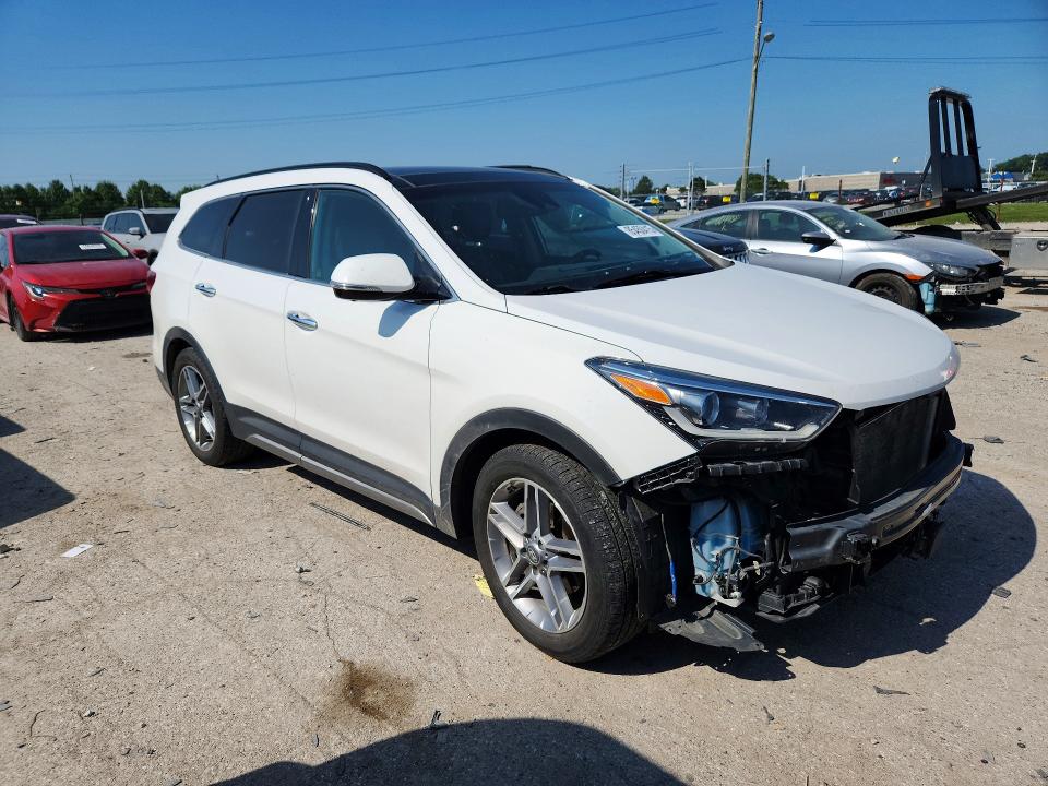 2017 Hyundai Santa fe VIN KM8SRDHF7HU234733 COPART salvage auction — FRONT END, In - Cert Of Title-Salvage Title, sold $350 on 2026-07-24 (photo 4)
