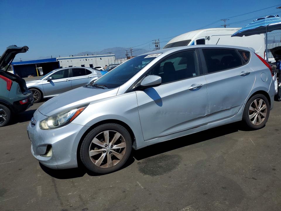 2012 Hyundai Accent VIN KMHCU5AE1CU004589 COPART salvage auction — SIDE, Ca - Dis/Dlr/Exp Only Clean Title, sold $250 on 2026-07-22 (photo 1)