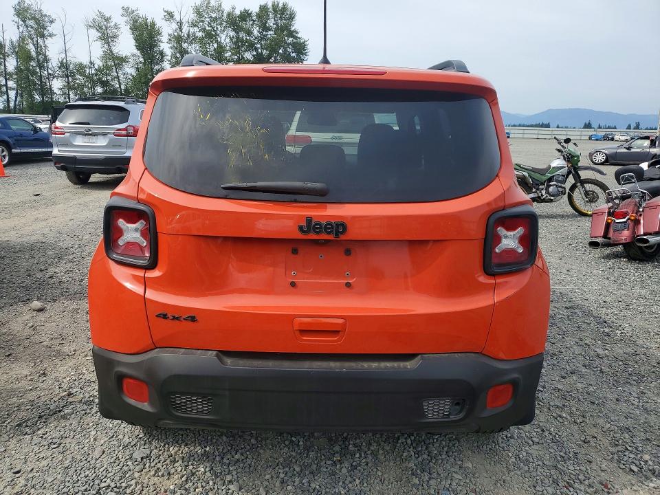 2018 Jeep Renegade VIN ZACCJBAB8JPJ17100 COPART salvage auction — FRONT END, Wa - Bill Of Sale, sold $2,650 on 2026-08-03 (photo 6)