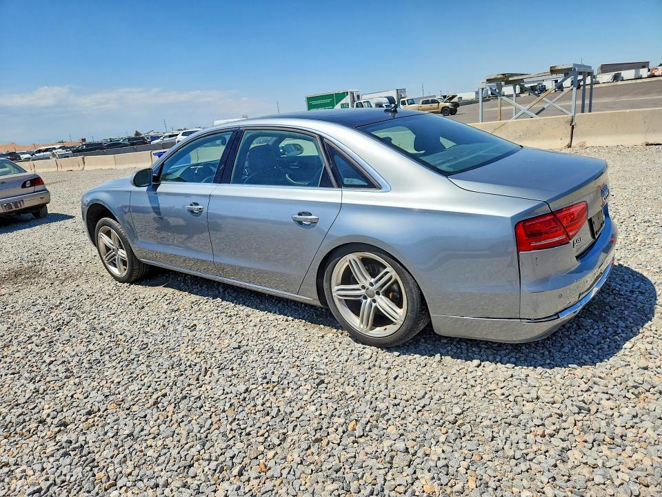 2013 Audi A8 VIN WAURGAFD0DN019947 COPART salvage auction — REAR END, Co - Dis/Dlr/Exp Only Clean Title, sold $2,000 on 2026-07-30 (photo 2)