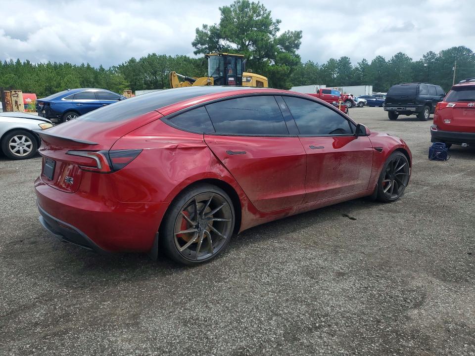 2026 Tesla Model 3 VIN 5YJ3E1ET8TF194838 COPART salvage auction — SIDE, Sc - Cert Of Title-Salvage, sold $27,500 on 2026-09-11 (photo 3)