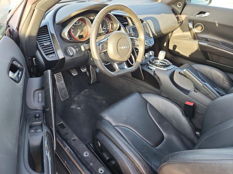2012 Audi R8 VIN WUAGNAFG5CN001102 COPART salvage auction — FRONT END, Tx - Salvage Vehicle Title, sold $22,500 on 2026-07-27 (photo 8)