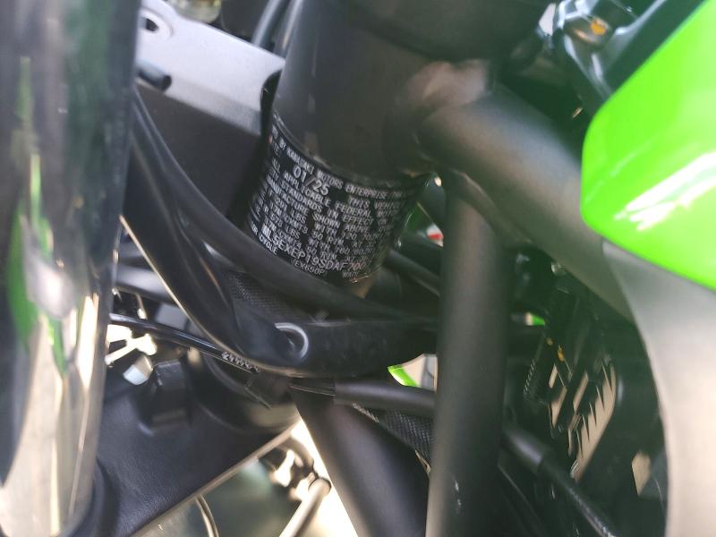 2025 Kawasaki Ex VIN ML5EXEP19SDAF7007 COPART salvage auction — SIDE, AL - CERT OF TITLE-SALVAGE TITLE (P), sold $25 on 2026-07-23 (photo 9)