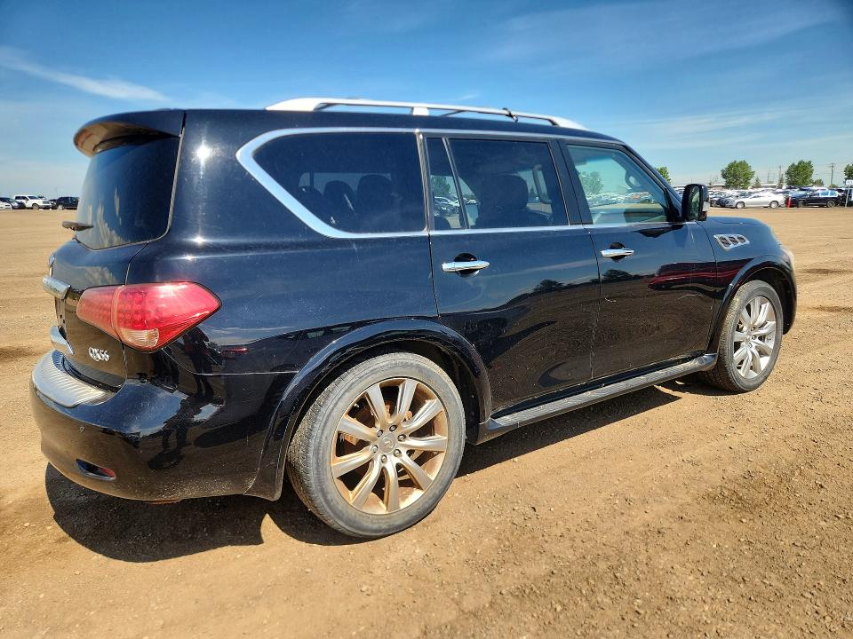 2013 Infiniti Qx56 VIN JN8AZ2NC5D9330599 COPART salvage auction — HAIL, Ab - Bos - Active, sold $2,250 on 2026-07-15 (photo 3)