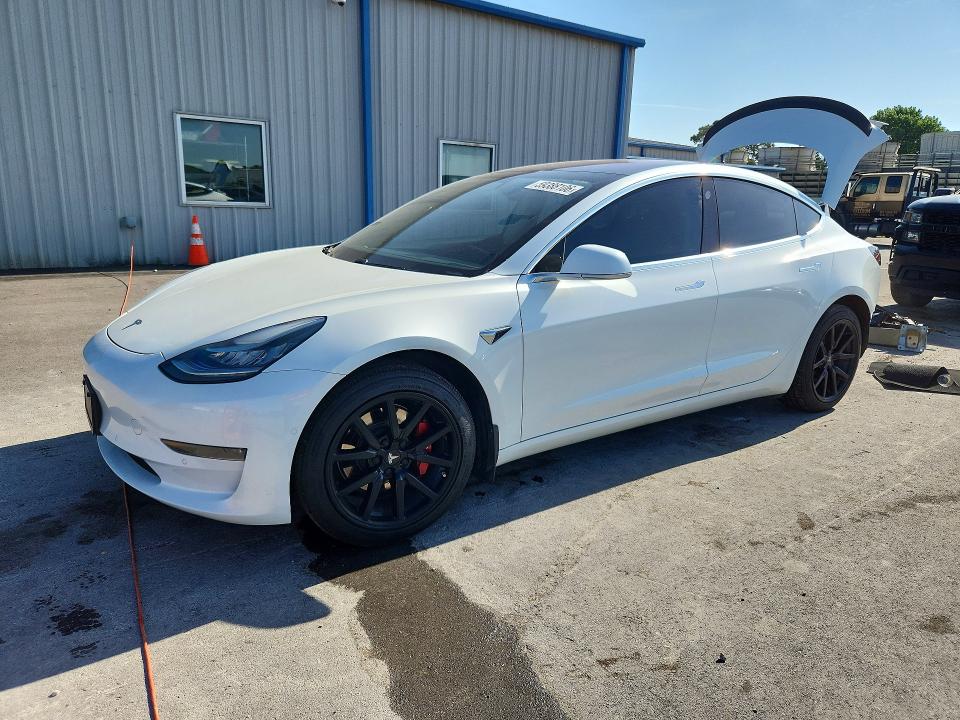 2018 Tesla Model 3 VIN 5YJ3E1EA0JF005689 COPART salvage auction — REAR END, Ok - Cert Of Title-Salvage, sold $6,100 on 2026-07-17 (photo 1)