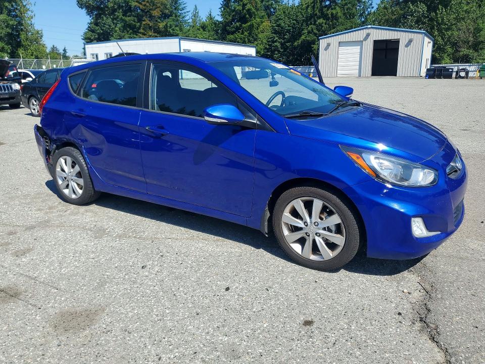 2013 Hyundai Accent VIN KMHCU5AE0DU104233 COPART salvage auction — REAR END, Wa - Bill Of Sale, sold $825 on 2026-07-13 (photo 4)