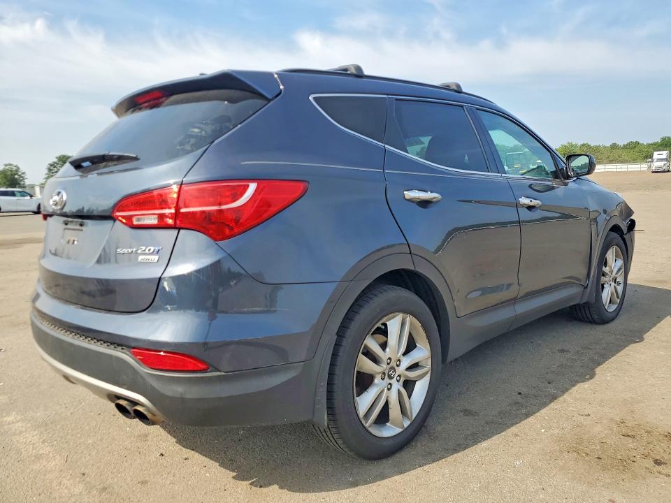 2013 Hyundai Santa fe VIN 5XYZUDLA4DG074450 COPART salvage auction — FRONT END, Ny - Mv-907A Salvage Certificate, sold $2,250 on 2026-07-22 (photo 3)