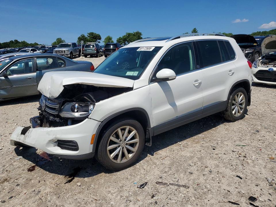 2017 Volkswagen Tiguan VIN WVGSV7AX2HK007381 COPART salvage auction — FRONT END, Ma - Cert Of Title-Salvage, sold $2,000 on 2026-08-12 (photo 1)