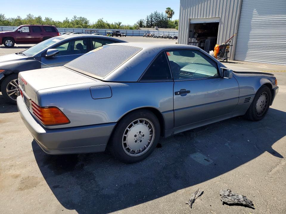 1990 Mercedes-benz Sl-klasse VIN WDBFA66E7LF011557 COPART salvage auction — FRONT END, Ca - Salvage Certificate, sold $2,300 on 2026-07-30 (photo 3)