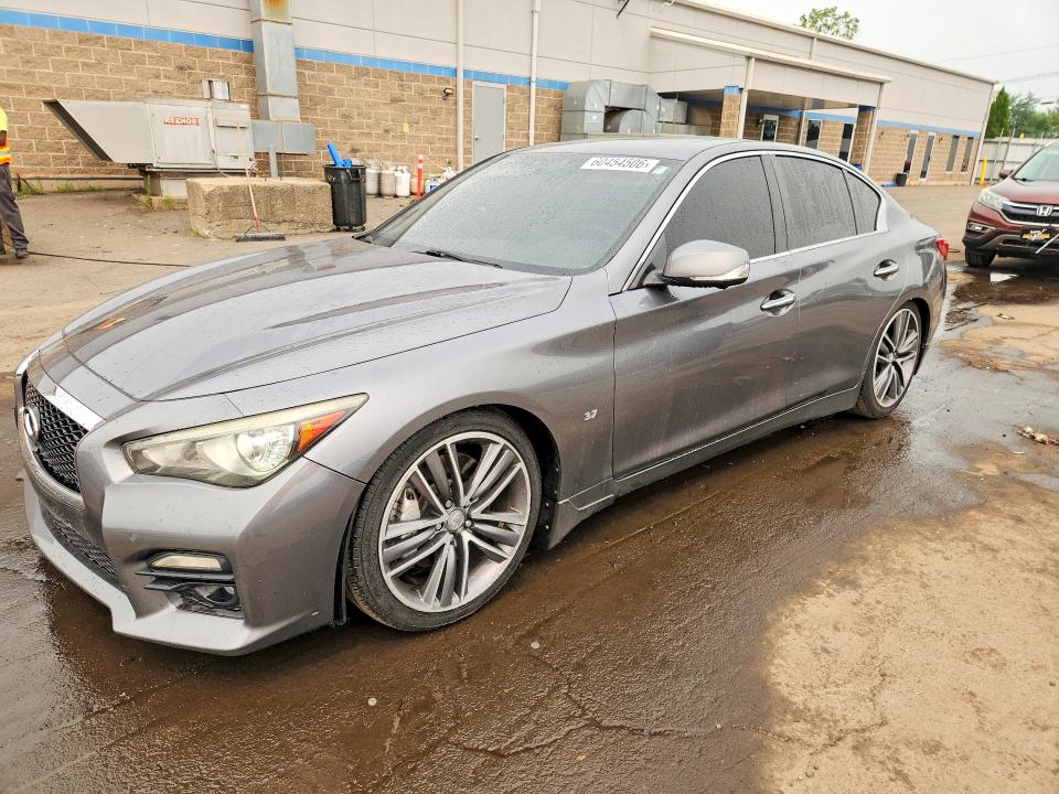 2015 Infiniti Q50 VIN JN1BV7AR7FM397386 COPART salvage auction — FRONT END, Ct - Cert Of Title-Salvage, sold $550 on 2026-07-24 (photo 1)