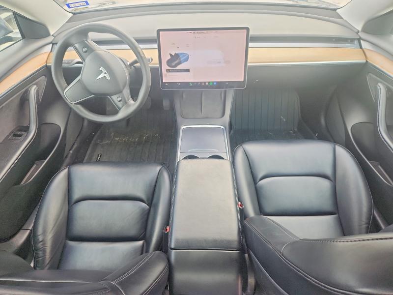 2021 Tesla Model 3 VIN 5YJ3E1EA5MF093398 COPART salvage auction — FRONT END, TX - SALVAGE VEHICLE TITLE, sold $6,200 on 2026-08-31 (photo 8)
