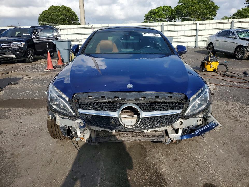 2017 Mercedes-benz C-klasse VIN WDDWJ4KB1HF331939 COPART salvage auction — FRONT END, Fl - Certificate Of Title, sold $4,950 on 2026-08-04 (photo 5)