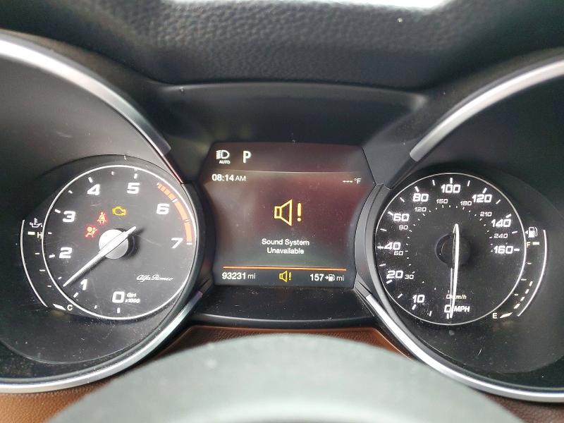 2018 Alfa romeo Stelvio VIN ZASFAKNN9J7C26805 COPART salvage auction — FRONT END, Ct - Cert Of Title-Salvage, sold $950 on 2026-07-23 (photo 9)